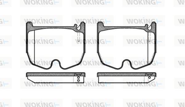 Woking P8923.00 - Гальмівні колодки, дискові гальма autocars.com.ua