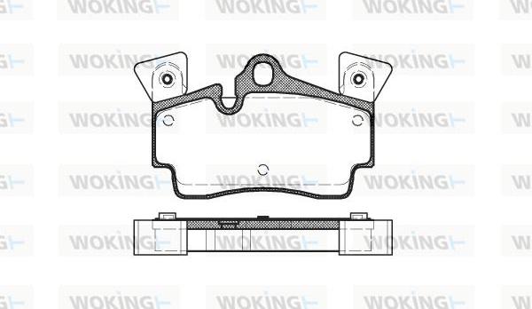 Woking P8963.10 - Гальмівні колодки, дискові гальма autocars.com.ua