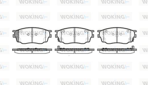 Woking P9003.22 - Гальмівні колодки, дискові гальма autocars.com.ua