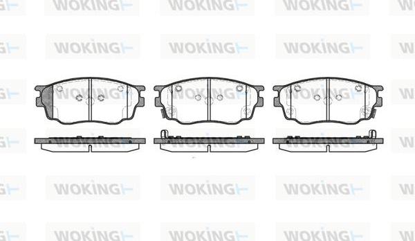 Woking P9003.22 - Тормозные колодки, дисковые, комплект avtokuzovplus.com.ua