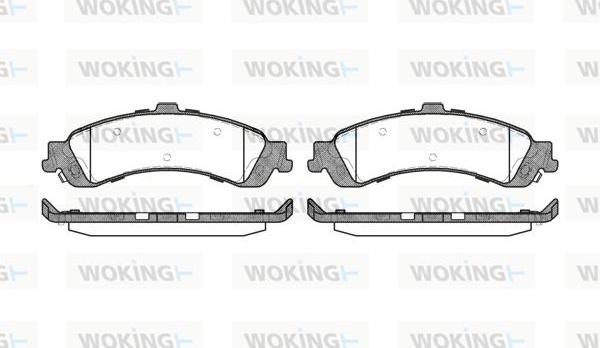 Woking P9093.02 - Тормозные колодки, дисковые, комплект avtokuzovplus.com.ua