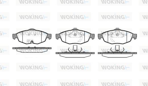 Woking P9123.02 - Гальмівні колодки, дискові гальма autocars.com.ua