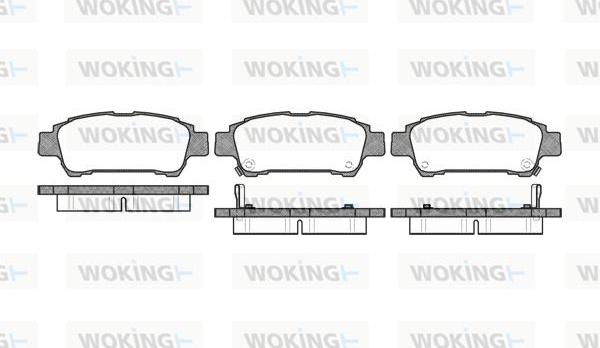 Woking P9203.02 - Тормозные колодки, дисковые, комплект avtokuzovplus.com.ua