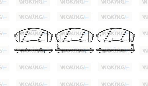 Woking P9213.02 - Гальмівні колодки, дискові гальма autocars.com.ua