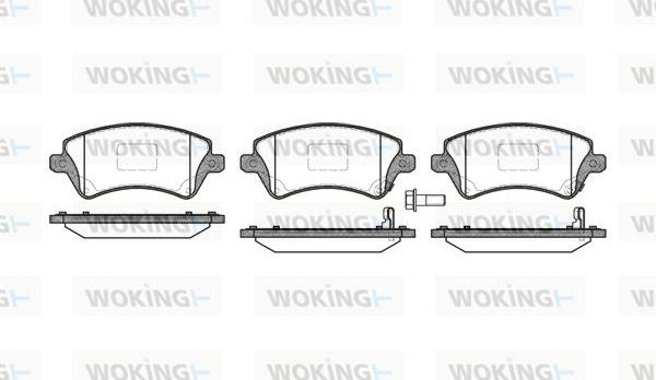 Woking P9223.12 - Гальмівні колодки, дискові гальма autocars.com.ua