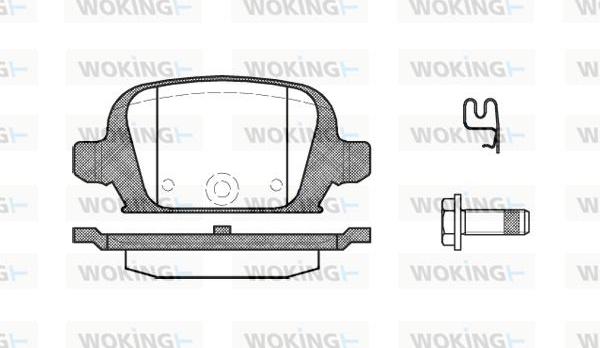 Woking P9353.02 - Тормозные колодки, дисковые, комплект avtokuzovplus.com.ua