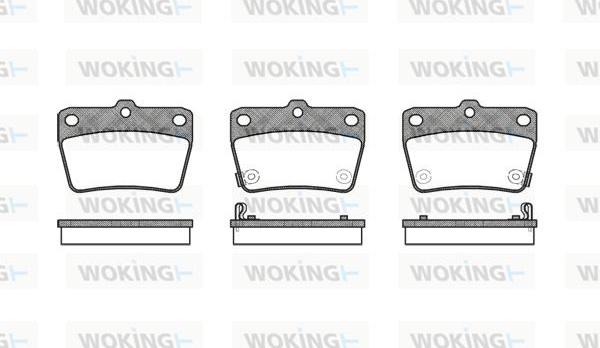 Woking P9393.02 - Тормозные колодки, дисковые, комплект autodnr.net