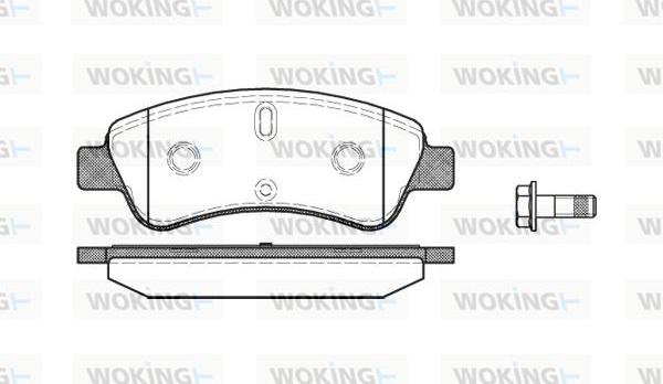 Woking P9403.10 - Гальмівні колодки, дискові гальма autocars.com.ua