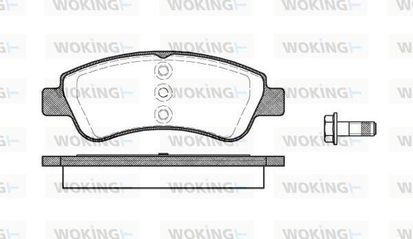 Woking P9403.20 - Тормозные колодки, дисковые, комплект avtokuzovplus.com.ua