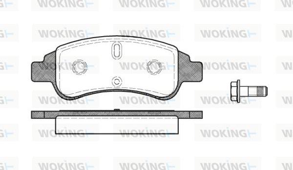 Woking P9403.30 - Тормозные колодки, дисковые, комплект avtokuzovplus.com.ua
