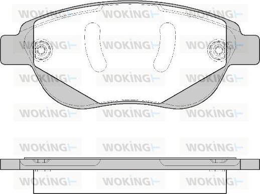 Woking P9413.40 - Тормозные колодки, дисковые, комплект avtokuzovplus.com.ua