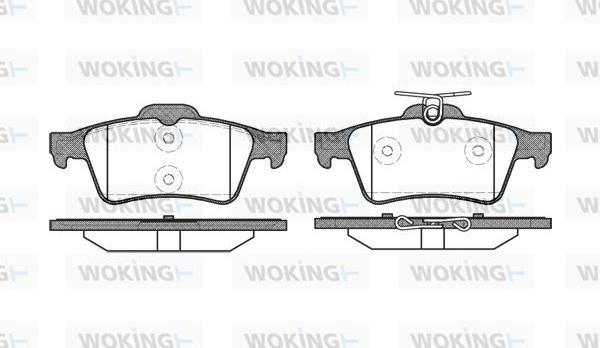 Woking P9423.20 - Гальмівні колодки, дискові гальма autocars.com.ua