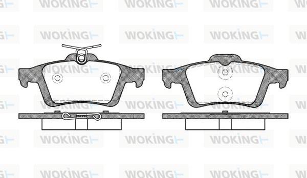 Woking P9423.30 - Гальмівні колодки, дискові гальма autocars.com.ua