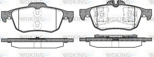 Woking P9423.60 - Гальмівні колодки, дискові гальма autocars.com.ua