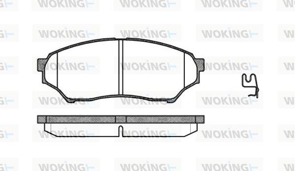 Woking P9453.01 - Гальмівні колодки, дискові гальма autocars.com.ua