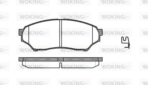 Woking P9453.01 - Тормозные колодки, дисковые, комплект avtokuzovplus.com.ua