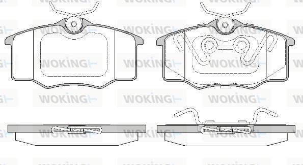 Woking P9463.20 - Гальмівні колодки, дискові гальма autocars.com.ua
