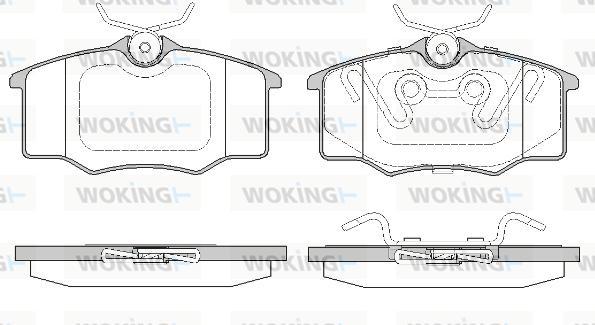 Woking P9463.20 - Тормозные колодки, дисковые, комплект avtokuzovplus.com.ua