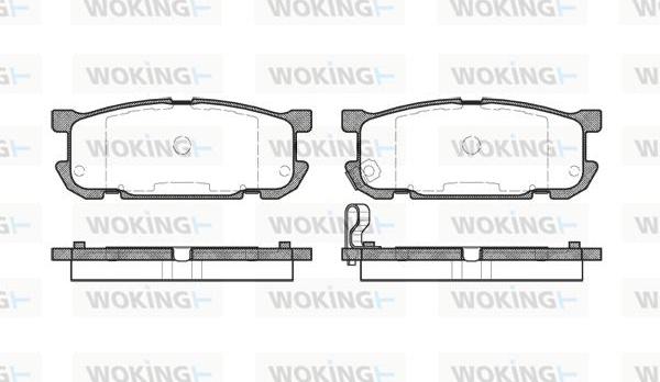 Woking P9533.02 - Тормозные колодки, дисковые, комплект avtokuzovplus.com.ua