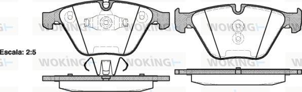 Woking P9573.10 - Гальмівні колодки, дискові гальма autocars.com.ua