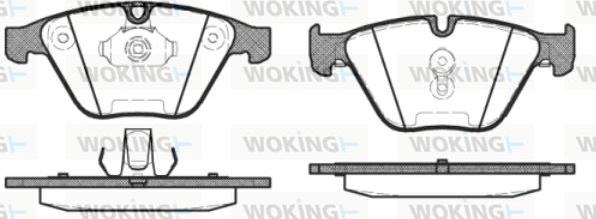 Woking P9573.30 - Гальмівні колодки, дискові гальма autocars.com.ua