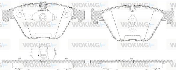Woking P9573.50 - Гальмівні колодки, дискові гальма autocars.com.ua