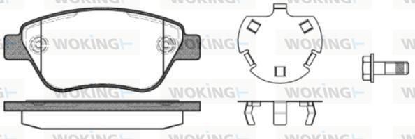 Woking P9583.30 - Колодки тормозные autocars.com.ua