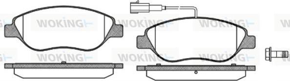 Woking P9603.02 - Гальмівні колодки, дискові гальма autocars.com.ua