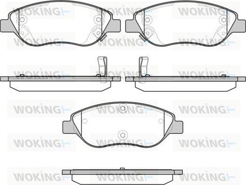 Woking P9603.12 - Гальмівні колодки, дискові гальма autocars.com.ua