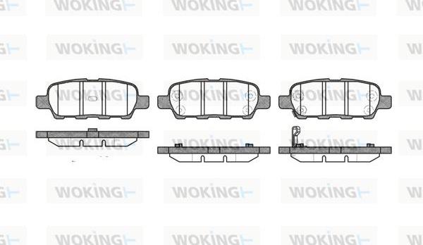 Woking P9763.01 - Гальмівні колодки, дискові гальма autocars.com.ua