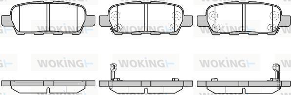 Woking P9763.29 - Гальмівні колодки, дискові гальма autocars.com.ua