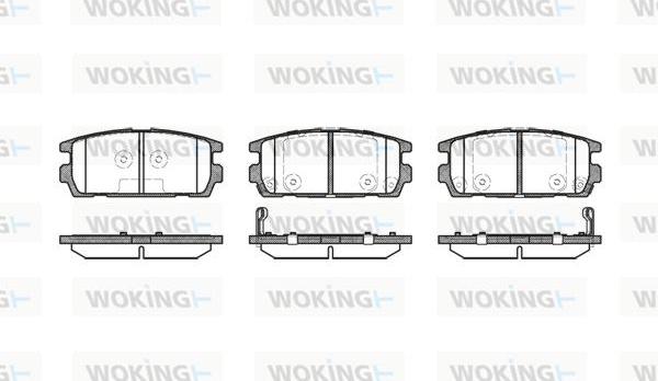 Woking P9773.02 - Тормозные колодки, дисковые, комплект avtokuzovplus.com.ua