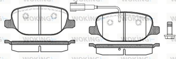 Woking P9783.02 - Гальмівні колодки, дискові гальма autocars.com.ua