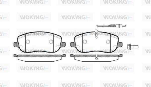 Woking P9793.12 - Гальмівні колодки, дискові гальма autocars.com.ua