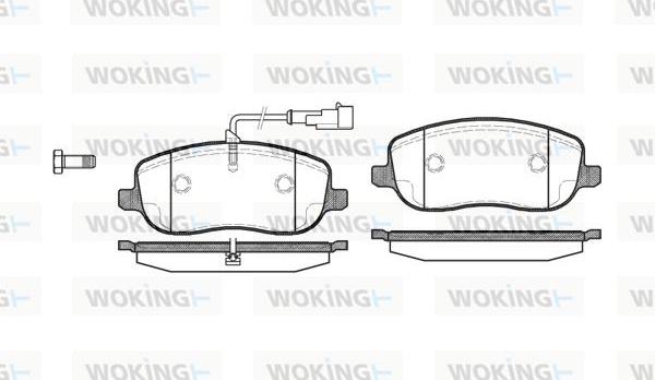 Woking P9793.31 - Тормозные колодки, дисковые, комплект avtokuzovplus.com.ua