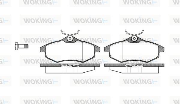 Woking P9813.00 - Гальмівні колодки, дискові гальма autocars.com.ua