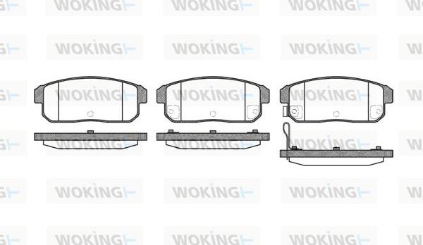 Woking P9833.11 - Гальмівні колодки, дискові гальма autocars.com.ua