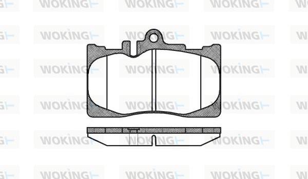 Woking P9903.00 - Тормозные колодки, дисковые, комплект avtokuzovplus.com.ua