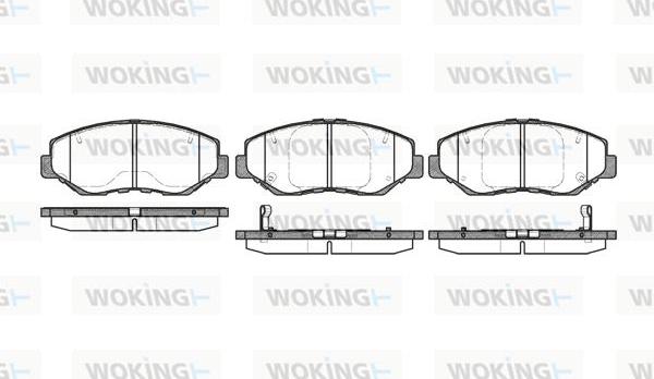 Woking P9993.00 - Гальмівні колодки, дискові гальма autocars.com.ua