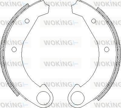 Woking Z4005.00 - Тормозные башмаки, барабанные avtokuzovplus.com.ua