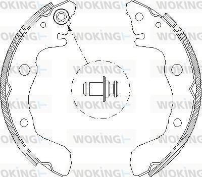 Woking Z4009.00 - Гальмівні колодки autocars.com.ua