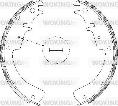 Woking Z4010.01 - Тормозные башмаки, барабанные avtokuzovplus.com.ua