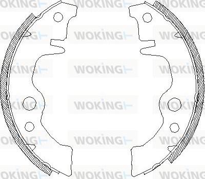 Woking Z4011.00 - Тормозные башмаки, барабанные avtokuzovplus.com.ua