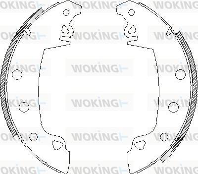 Woking Z4017.02 - Тормозные башмаки, барабанные autodnr.net