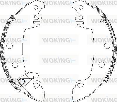 Woking Z4017.03 - Гальмівні колодки autocars.com.ua