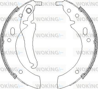 Woking Z4018.00 - Тормозные башмаки, барабанные avtokuzovplus.com.ua