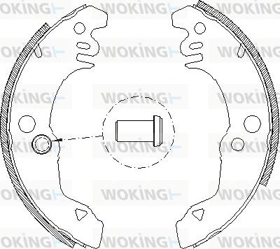 Woking Z4021.00 - Тормозные башмаки, барабанные avtokuzovplus.com.ua