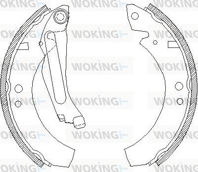 Woking Z4023.00 - Гальмівні колодки autocars.com.ua