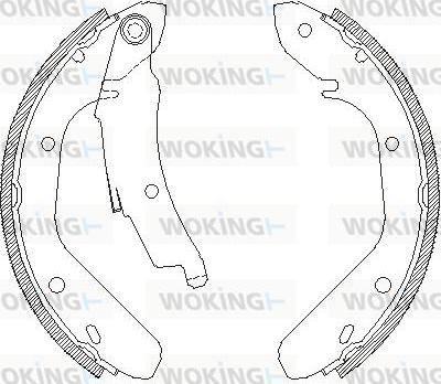 Woking Z4024.00 - Гальмівні колодки autocars.com.ua