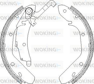 Woking Z4024.01 - Гальмівні колодки autocars.com.ua